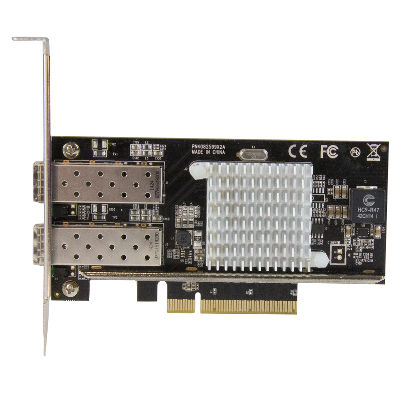 StarTech PEX20000SFPI 2-Port 10G Fiber Network Card with Open SFP+ - PCIe, Intel Chip